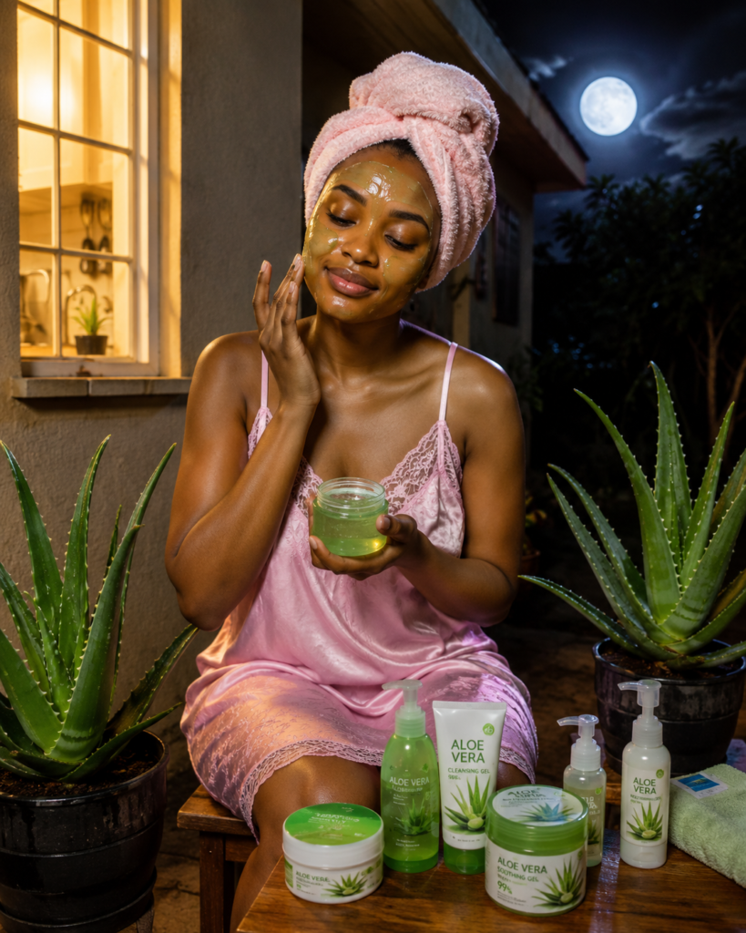 Aloe-vera-night-time-skinc-care-routine